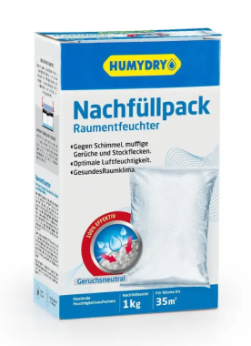 HUMYDRY Nachfüllpack 1kg Für Luftentfeuchter,  60001C6